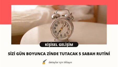 Zinde Bir Gün İçin Sabah Rutini