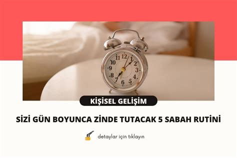 Zinde Bir Gün İçin Sabah Rutini
